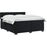  Krevet s box springom, madracem i LED-om Crna 200 x 200 cm | shoptok.hr
