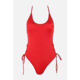 Trendyol Red Eyelet Tie Detailed Swimsuit Cijene
