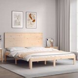  Okvir kreveta s uzglavljem 160 x 200 cm od masivnog drva | shoptok.hr