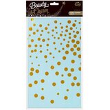  Beauty&Charm: Prt z zlatimi pikami - svetlo modra, 137 x 183 cm | Shoptok.si