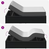  Električni podesivi okvir kreveta Crna 200 x 70 x 33,5 cm Čelik | shoptok.hr