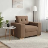 SOFA fotelja smeđa 100x78x80 cm tkanina - Smeđa 1 100 cm | shoptok.hr