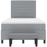  s opruga kutije Svijetlo siva 120 x 190 cm tkanina | shoptok.hr