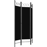 Sobna pregrada s 3 panela crna 120 x 180 cm | Eponuda.com