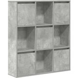 vidaXL Knjižna omara betonsko siva 89x24x101,5 cm inženirski les | Shoptok.si