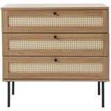 Unique Furniture Niska komoda u dekoru hrasta u prirodnoj boji 80x75 cm Pensacola – | shoptok.hr