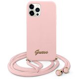 Guess Ovitek GUHCP12LLSCLMGLP, Iphone 12/12 PRO MAX, roza, (20689724) Cene