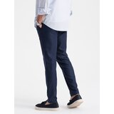 Ombre Men's classic chino SLIM FIT pants - navy blue | Shoptok.si