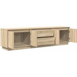 TV ormarić s LED svjetlima boja hrasta sonome 193,5x41x50 cm | shoptok.hr