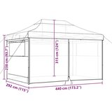  za svadbe - šator za zabave Narančasta 292 x 440 x 315 cm Oxford tkanina - Narančasta s 4 bočna zida Da | shoptok.hr