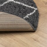  Čupavi tepih PAMPLONA visoka vlakna moderni crni-krem Ø 280 cm | Eponuda.ba