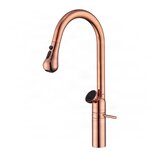 ELITE EDITION Enoročna kuhinjska armatura KF1694 z digitalnim prikazom temperature, rožnato zlata — Rose gold | Shoptok.si