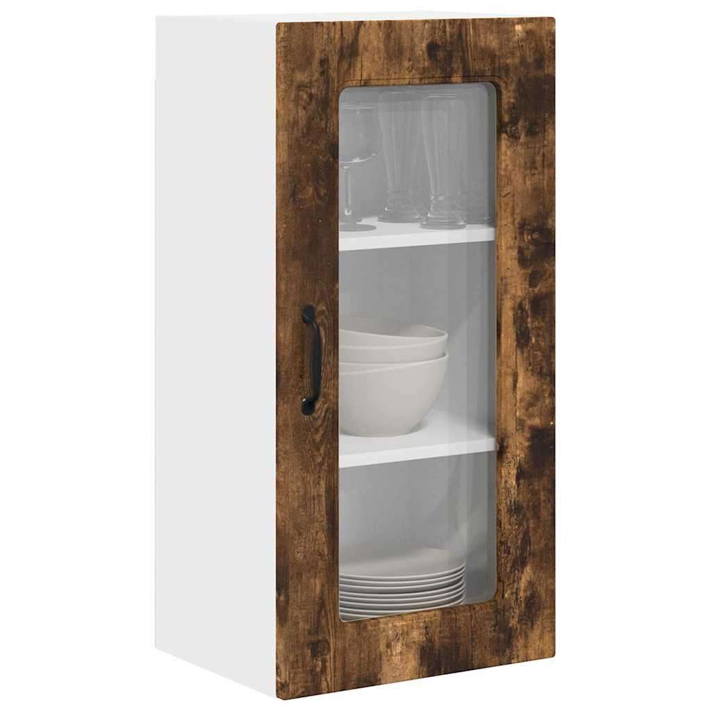  Zidni kuhinjski ormarić 2 pcs Dimljeni hrast 40 x 31 x 80 cm | shoptok.hr
