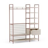 Marckeric Otvoreni željezni ormar boje terakote 140x179,5x40 cm Amara – | shoptok.hr