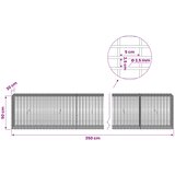  Gabion s žicom debljine 3,5 mm i mrežom 5x2,5 cm 350x30x50 cm | shoptok.hr