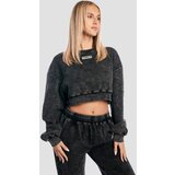 GymBeam Ženski duks Aura Cropped Washed Black | ePonuda.com