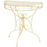 vidaXL Bočni starinski stolić polukružni metalni 72 x 36 x 74 cm zlatni | shoptok.hr