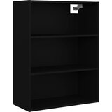 Viseći zidni ormarić crni 69,5 x 32,5 x 90 cm | Eponuda.com