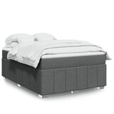  Krevet s oprugama i madracem tamnosivi 140x190 cm od tkanine | shoptok.hr