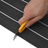  Prostirka za čamce Prugasti Tamno siva i bijela 240 x 90 cm EVA - 240 x 90 cm tamnosiva i bijela | shoptok.hr