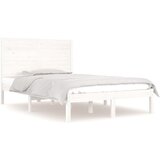 Furnova Posteljni okvir bel iz trdnega lesa 120x190 cm, (21943046) | Shoptok.si
