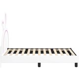  Otroški posteljni okvir z vznožjem Bela 80 x 160 cm PU, (5000104605) | Shoptok.si