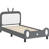  Krevet za djecu s uzglavljem Svijetlo siva 90 x 190 cm PU | shoptok.hr