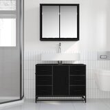  Set namještaja za kupaonicu 2 kom. Crni hrast 80 x 33 x 60 cm | Shoptok.si