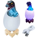  RGB otroška nočna lučka jajce dinozavra tiranozavra