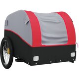 Prikolica za bicikl crno-crvena 30 kg željezna | shoptok.hr
