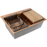 Rea Jekleno pomivalno korito s kompletom dodatkov Liam Brush Copper Cene