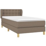  Krevet s oprugama i madracem smeđesivi 80x200 cm od tkanine | shoptok.hr