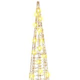 vidaXL Božično drevo med 90 LED 3 pcs Toplo bela 40 cm 60 cm 80 cm PET | Shoptok.si