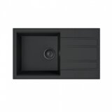 Minotti Granitna sudopera MILO RETTO 78x46 Lava stone sa sifonom | ePonuda.com