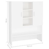 Ormarić za perilicu rublja bijeli 70,5 x 25,5 x 90 cm | shoptok.hr