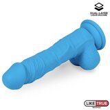 INTOYOU liketrue realistični dvoslojni dildo 20cm, plava | shoptok.hr