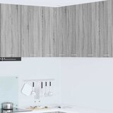 Viseći ormarić s pohranom Siva Sonoma i bijela 57 x 57 x 80 cm | shoptok.hr