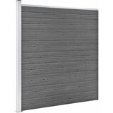  Vrtna ograda od WPC-a 1218 x 186 cm siva | shoptok.hr
