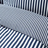 Catherine Lansfield Temno modra enojna flanelna posteljnina 135x200 cm Stripe – | Shoptok.si
