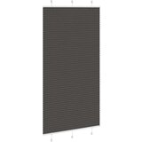 vidaXL Plisirana roleta crna 105x200 cm širina tkanine 104,4 cm | shoptok.hr