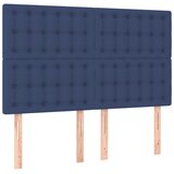  Krevet s oprugama i madracem plavi 140 x 190 cm od tkanine | shoptok.hr
