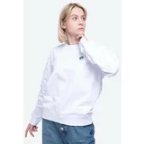 Wood Wood Bombažen pulover Jess ženski, bela barva