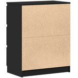  Komoda crna 60 x 35 x 76 cm od konstruiranog drva | shoptok.hr