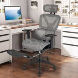  Ergonomska uredska stolica s preklopnom podrškom za noge i podesivim naslonjačem za glavu, računalnička stolica. | shoptok.hr