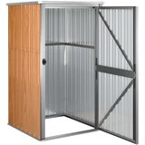  Vrtno spremište smeđe 88 x 89 x 161 cm od pocinčanog čelika | shoptok.hr