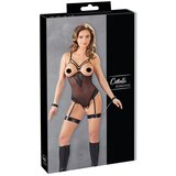 Cottelli Bondage - metalni prsten, tijelo trake s držačem za ruke (crno) | shoptok.hr