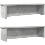 vidaXL Kitchen Racks Stackable 2 pcs siva 60x15x16 cm | Shoptok.si
