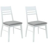  Trpezarijske stolice 2 pcs Bijelo 43 x 54 x 89 cm | Eponuda.com