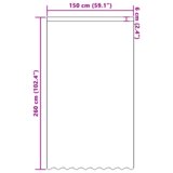  Čipkasta zavjesa sa zavjesama Cvjetni Bijela 150 x 260 cm Poliester | shoptok.hr
