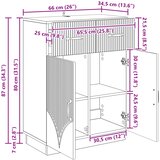  Kreveta s ladicama Crna 66 x 34,5 x 87 cm Konstruirano drvo | Eponuda.ba